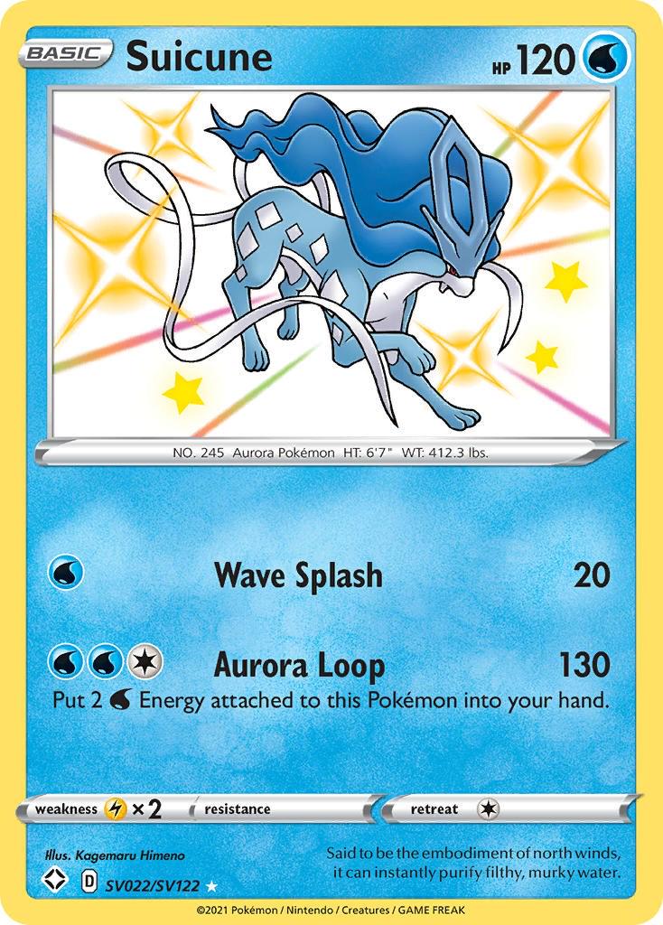 Shining Fates Suicune Pokémon card